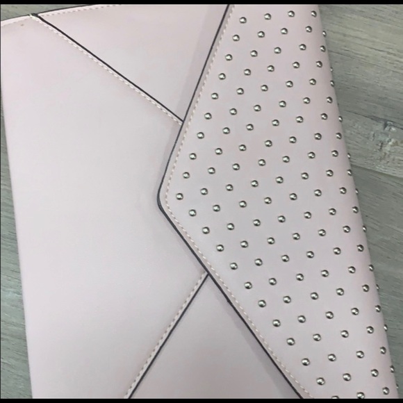 😃⭐️🌸💗DESIGN LAB Pink Stud Envelope Clutch - Picture 5 of 11